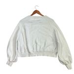 Free People * Nubby Oversized Sweater Womens M? Ivory Pullover Long Sleeve Crop Photo 1