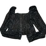 Ramy Brook  hazel black sequin top nwt Photo 4