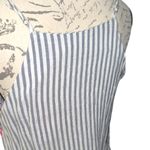 THML Savanna Jane Gray Striped Top with Multicolor Embroidered Geometric Accents Photo 6