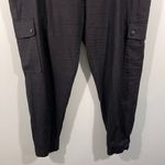 Saks 5th Avenue Saks Fifth Avenue Women's Black Linen Blend Cargo Jogger Size XL Photo 2
