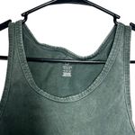 Aerie  OFFLINE Acid Wash Crop Tank Top Green Ribbed Racerback Womens M Photo 1