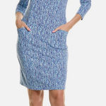 J. McLaughlin  Catalina Catalyst mini dress blue aqua abstract S NWT Photo 0