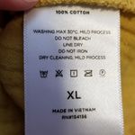 MOTE MUSTARD YELLOW ORANGE SLUB COTTON V NECK BOHO LAGENLOOK BLOUSE XL Photo 9