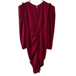 ASTR The Label Red Alma Long Sleeve Draped Mini Dress Women’s Size Small Photo 4