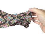 LC Lauren Conrad Lauren Conrad Floral Print Maxi Dress Black Sheer Overlay Long Sleeve‎ Wrap Boho Photo 4