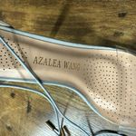 Azalea Wang Lexie Crystal Rhinestone Stiletto Heels Blue Gray Sandal Strappy 7.5 Photo 4