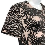 Yigal Azrouel Coral Reef Burnout Black Tan Short Sleeve Sheath Dress size 10 Photo 8