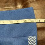 Fabletics  Blue Seamless Chevron Leggings Size S High‎ Rise Stretch Workout Photo 10