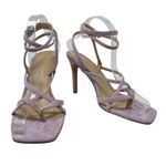 Veronica Beard Abriella Sandal Heels Suede Lavender Lilac Purple Size US 9 Photo 3