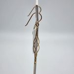 Gold Plated Sterling Silver Dangling Swirl Earrings Photo 2