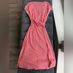ZARA Red Striped Button-Down Dress Size M-B2 Photo 5
