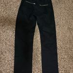 Ralph Lauren Chino Pants Estimated Size XS Xtra Small Solid Black Zipper Pockets Photo 2