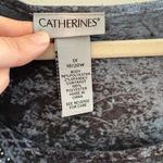 Catherines Catherine’s Blue Embellished Sequin Snowflake Quarter Sleeve Top Size 1x Photo 6