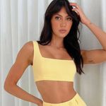 Princess Polly Huxley Yellow Crop Top 6 Photo 3