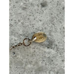 Necklace Gold Plated Sterling Silver With Green Stone Photo 3