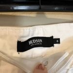 Hudson Jeans Hudson White Wide leg Cropped Jeans with Belt Photo 2