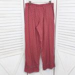 Victoria's Secret Victoria’s Secret Medallion Print Flannel Sleep Lounge Pants Red Large Photo 1