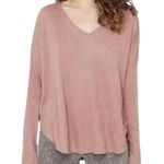 Wild Fable Dusty Pink Long-Sleeve V-Neck Thermal Style Top Size XS. Photo 0