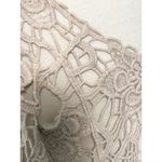 Umgee Crochet Knit Top Cream Beige Medium Bohemian Cottagecore 3/4 Sleeve Photo 4