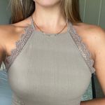 NW Lace Halter Top Brown Photo 0