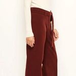 Ba&sh Batik Wide Leg Trouser Pants in Terracotta Wool Blend Large Gently Used Photo 1
