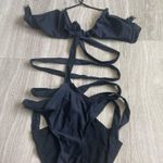 Elegant Black Strappy Bikini Size L Photo 0