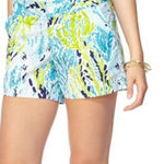 Lilly Pulitzer NWT Spa Blue Let's Cha Cha Callahan Shorts Size 10 Photo 0