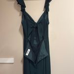 Showpo Green Maxi Dress Emerald Ruffle Strap Photo 4