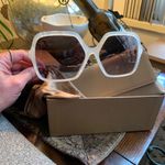 Burberry Authentic  59mm Oversized square logo acetate/metal sunglasses Photo 3