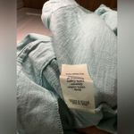 Soft Surroundings  Tiffany Blue Sheer Lace Open Sleeve Blouse Photo 3