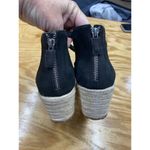 Eileen Fisher Wanda Espadrille Wedge Sandals Women's 11 Black Tumbled Preppy S44 Photo 4