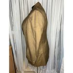 Tahari blazer 1980s pin striped tan orange yellow blue Photo 4