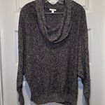 Caslon  Heathered Grey Cowl Neck Pullover Sweater size L Photo 0