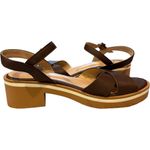 Journee Collection Journee HILAREE HEELED SANDALS IN FAUX Brown LEATHER Shoes Size 7 Photo 4
