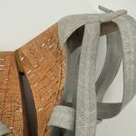 Donald J. Pliner Jemi SZ 8 Strappy Wedge Sandal Silver Metallic Cork Back Zipper Photo 10