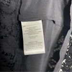 Equipment  Femme x Revolve Black Lace Elbow Sleeve Dress Size Medium Photo 4