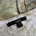 Papaya  Abstract Earth Tone Paint Print Cardigan Photo 3