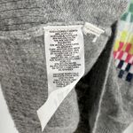 Loft Gray Checkered High Neck Wool Blend Pullover Sweater Women's Size Medium Photo 4