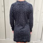 Soft Black & Gray Quarter Zip Midi Sweater Dress Size M Photo 1