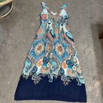 Anthropologie MAEVE  Vizcaya Paisley Floral Draped Bodice Flowy Maxi Dress 10 Photo 5