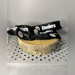 NFL Pittsburgh Steelers Unisex Detachment Buckle Key Lanyard Black & White w/Logo Photo 3