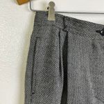 Vintage Valentino Wool Trouser Pants Womens Size 10 Tweed Pleated Relaxed Career Black Photo 2