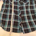 Torrid Plaid Cold Shoulder Long Sleeve Button Down Shirt EUC Sz 2X Cotton Photo 9