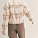 Sadie and Sage Plaid Teddy Jacket Photo 2