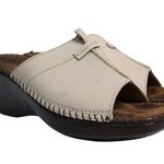 Bijoux Terner Bijou Women's 7 Leather Wedge Sandals in Cream Photo 0