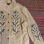 Bob Mackie VINTAGE  WEARABLE ART TAN WESTERN EMBROIDERED BUTTON UP JACKET Photo 1