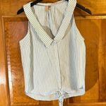 Pilcro  by Anthropologie Women’s Stripe Sleeveless Button up W/Tie Front Med-EUC Photo 0
