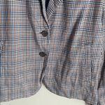 Free People Cali Plaid Blazer Blue Photo 6