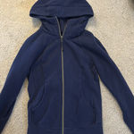 Lululemon  Navy Full-Zip Scuba Hoodie Photo 0