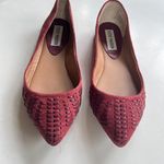Steve Madden Shoes Womens 6 Red Imaura Suede Slip On Flats Almond Toe Casual Photo 1